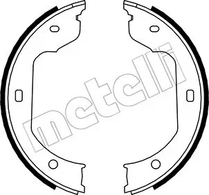 Колодки ручника VW T5 03-/BMW 5 (E39/E60/E61) 98-/7 (E65/E66/E67) 02-/X5 (E53/E70) 00- (185x30) METELLI Metelli 53-0019