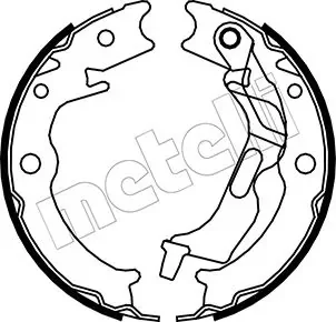 Колодки ручника Chevrolet Epica 03-/Lacetti 05-/Suzuki Forenza 03- (170x26) METELLI Metelli 53-0052