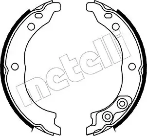 Колодки ручника Citroen Jumper/Fiat Ducato/Peugeot Boxer 94-02 (170x45) METELLI Metelli 53-0089 (фото 1)