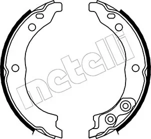 Колодки ручника Citroen Jumper/Fiat Ducato/Peugeot Boxer 94-02 (170x45) METELLI Metelli 53-0089