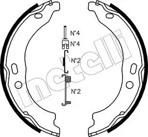 Колодки ручника Citroen Jumper/Fiat Ducato/Peugeot Boxer 06- (з пружинками) (172x40) METELLI Metelli 53-0095K (фото 1)