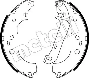 Колодки гальмівні (задні) Ford Focus II 04-/Mazda 3 03-09 (барабанні) (228.6x43) METELLI Metelli 53-0142 (фото 1)