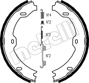 Колодки ручника MB E-class (W211/S211)/CLS-class (C219) 04-10 (180x25) METELLI Metelli 53-0243K