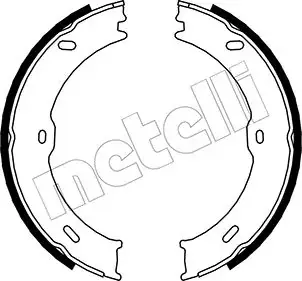 Колодки ручника MB Sprinter/VW Crafter 06- (180x25) METELLI Metelli 53-0246 (фото 1)