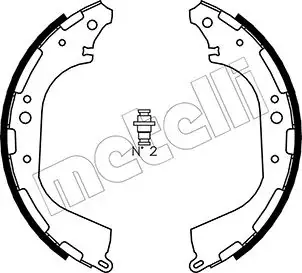 Колодки гальмівні (задні) Nissan Pathfinder 2.4-3.5 82-04/Xterra 2.4/3.3 99-04 (барабанні) (295x50) METELLI Metelli 53-0282 (фото 1)