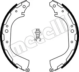 Колодки гальмівні (задні) Nissan Pathfinder 2.4-3.5 82-04/Xterra 2.4/3.3 99-04 (барабанні) (295x50) METELLI Metelli 53-0282