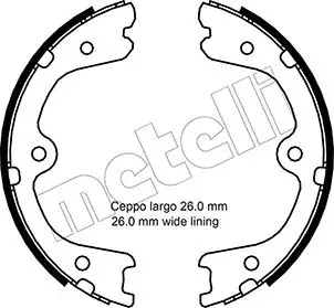 Колодки ручника MB X-class (W470) 17-/Nissan Navara/Pathfinder 05-/Renault Alaskan 16- (190x33) METELLI Metelli 53-0298 (фото 1)