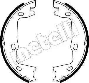 Колодки ручника Opel Omega B 94-03/Vectra B 96- (160x25) METELLI Metelli 53-0302 (фото 1)