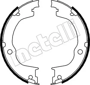 Колодки ручника Opel Antara/Chevrolet Captiva 06- (180x26) METELLI Metelli 53-0317
