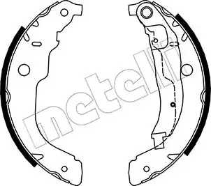 Колодки гальмівні (задні) Peugeot 207 06-/Citroen C3 09- (барабанні) (228.6x42) METELLI Metelli 53-0333 (фото 1)