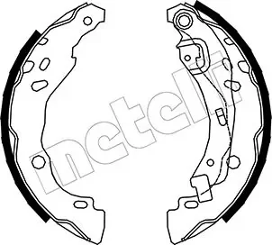 Колодки гальмівні (задні) Renault Clio 98-/Hyundai Matrix 01-/Nissan Note 12- (барабанні) (203.2x39) METELLI Metelli 53-0359