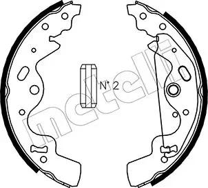 Колодки ручника Land Rover Freelander 1.8/2.0/2.5 98-06 (254x45) METELLI Metelli 53-0370