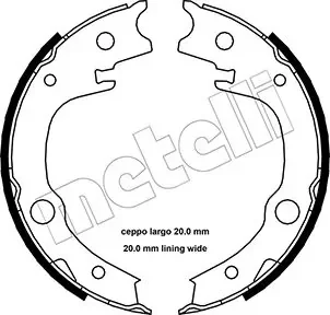 Колодки ручника Toyota Avensis 03-08/Corolla 00-07/Yaris 99- (173x32) METELLI Metelli 53-0443