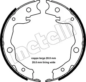 Колодки ручника Nissan X-Trail 07-/Qashqai 07-/Toyota Rav 4 III 05- (172x32) METELLI Metelli 53-0450 (фото 1)