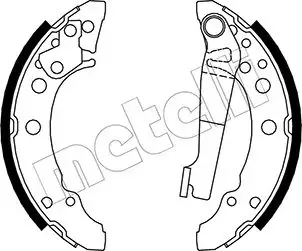 Колодки гальмівні (задні) Audi 80/A2/VW Golf I-II/Jetta I-II/Passat/Polo 74-05 (барабанні) (180x31) METELLI Metelli 53-0465 (фото 1)