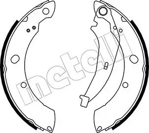 Колодки гальмівні (задні) Skoda Rapid/VW Polo 09- (барабанні) (228.6x42) METELLI Metelli 53-0481 (фото 1)