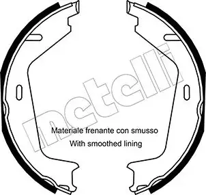 Колодки ручника Volvo XC90 02-/XC 60 I 11- (177,8x25) METELLI Metelli 53-0530 (фото 1)