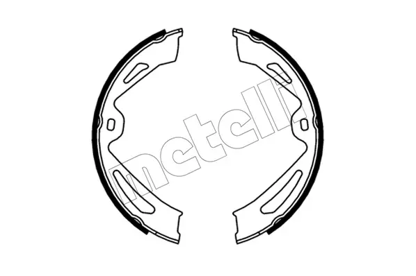 Колодки ручника Audi E-Tron GT 20-/Porsche Cayenne III 18-/Panamera II 16- (210x30) METELLI Metelli 53-0726 (фото 1)