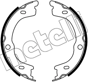 Колодки ручника Kia Sorento 2.5 CRDi/3.3 V6 06-11 (190x40) METELLI Metelli 53-0740 (фото 1)