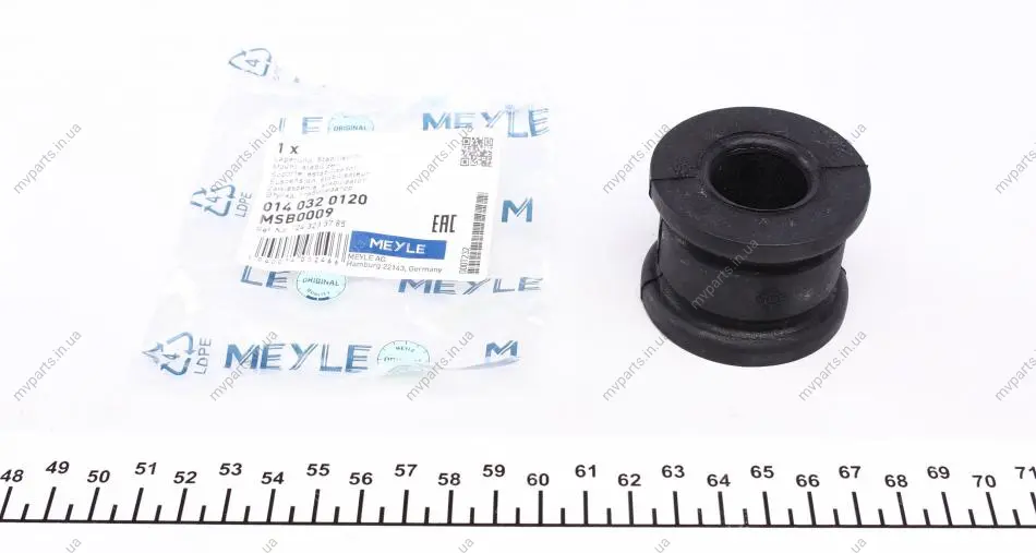 Втулка стабілізатора (переднього) MB E-class (W124/W201) 83-95 (d=24mm) 014 032 0120 MEYLE 014-032-0120 (фото 1)