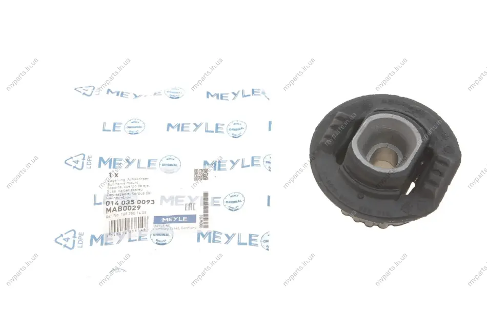 Сайлентблок балки (задньої) MB A-class (W168/169) 014 035 0093 MEYLE 014-035-0093 (фото 1)
