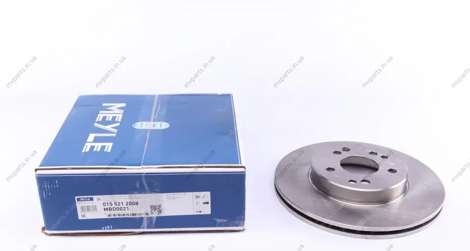 Диск гальмівний (передній) MB E-class (W124) 88-98 (295x22) 015 521 2008 MEYLE 015-521-2008 (фото 1)