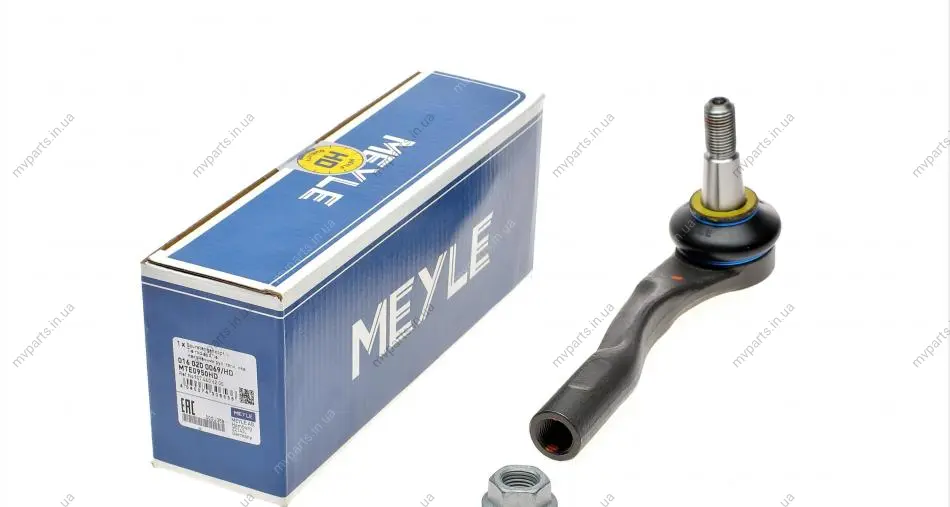 Наконечник тяги рульової (L) MB Sprinter (907/910) 18- 016 020 0069/HD MEYLE 016-020-0069-HD (фото 1)