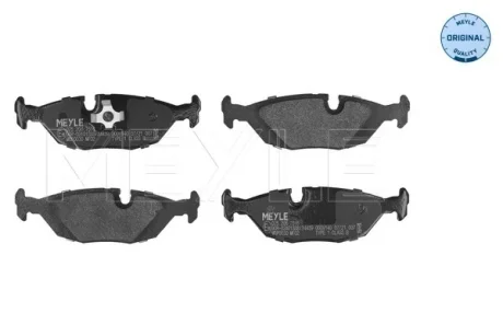 Колодки гальмівні (задні) BMW 3 (E30) 1.61.8/2.0 2.5 82-91 025 206 7516 MEYLE 025-206-7516