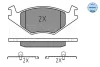Колодки гальмівні (передні) VW Golf/Jetta 83-91 (137.9x15.3x49) 025 208 8715 MEYLE 025-208-8715 (фото 1)