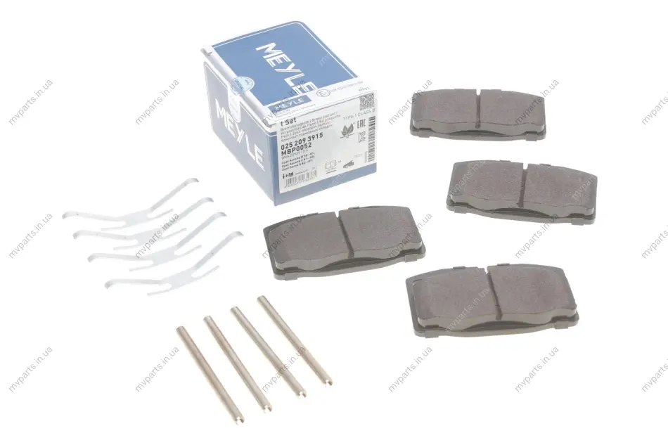 Колодки гальмівні (передні) Opel Ascona/Vectra/Kadett/Omega/Corsa 75-03 025 209 3915 MEYLE 025-209-3915 (фото 1)