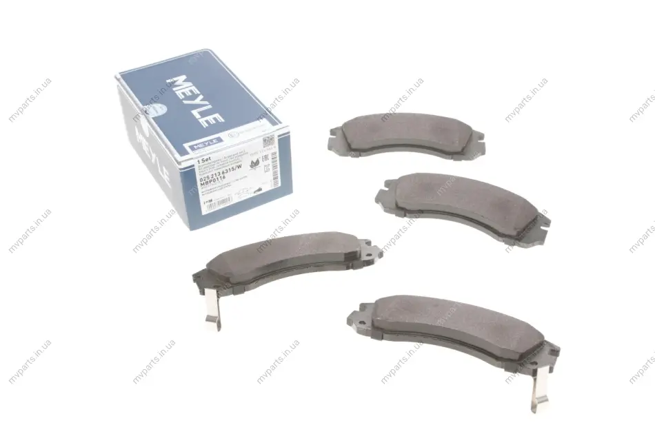 Колодки гальмівні (передні) Mitsubishi Outlander/Lancer/Pajero 025 213 6315/W MEYLE 025-213-6315-W (фото 1)
