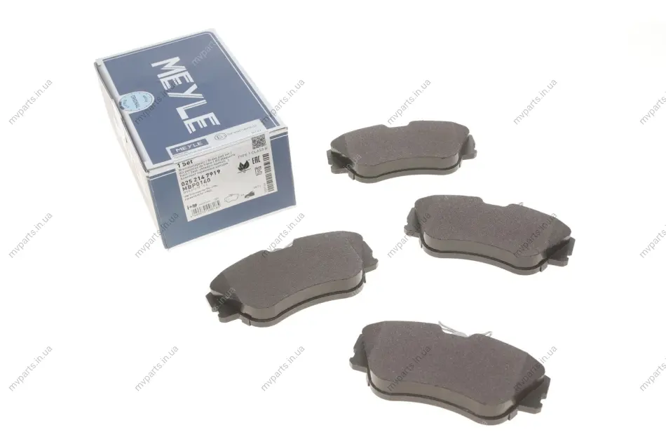 Колодки гальмівні (передні) VW T4 90-03 R15 025 214 7919 MEYLE 025-214-7919 (фото 1)