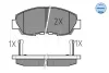 Колодки гальмівні (передні) Honda Accord lV 89-94 (Akebono) 025 214 9918/W MEYLE 025-214-9918-W (фото 2)