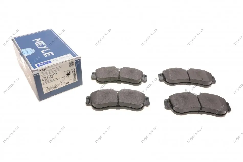 Колодки гальмівні (передні) Nissan Almera II/Primera 1.5D-2.0D 90-06 025 215 4617 MEYLE 025-215-4617 (фото 1)