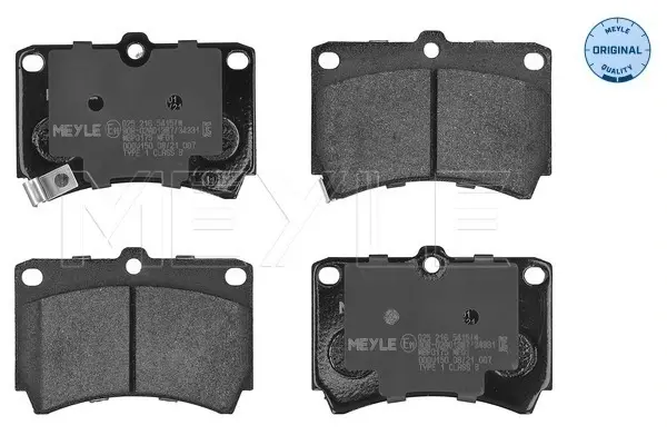 Колодки гальмівні (передні) Kia Rio 00-05/Mazda 323 89-98/121 II 90-96 025 216 5415/W MEYLE 025-216-5415-W (фото 1)