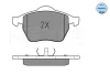 Колодки гальмівні (передні) Ford Galaxy 95-15/Seat Alhambra 96-10/VW Sharan 95-10 (Ate) 025 218 4819 MEYLE 025-218-4819 (фото 2)