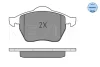 Колодки гальмівні (передні) Ford Galaxy 95-15/Seat Alhambra 96-10/VW Sharan 95-10 (Ate) 025 218 4819 MEYLE 025-218-4819 (фото 3)