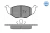 Колодки гальмівні (передні) Seat Cordoba/Ibiza II 93-02/VW Golf III 91-99/Polo 95-02 025 218 6615 MEYLE 025-218-6615 (фото 2)