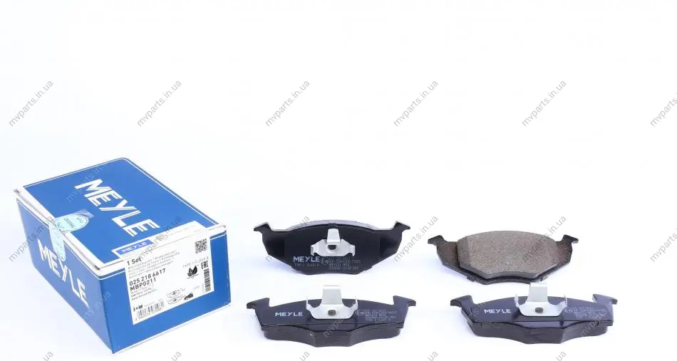 Колодки гальмівні (передні) Skoda Fabia/VW Polo 94-14 025 218 6617 MEYLE 025-218-6617 (фото 1)
