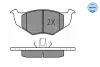Колодки гальмівні (передні) Seat Cordoba/Ibiza/Toledo 93-02/VW Golf III/Polo 91-02 025 218 6619 MEYLE 025-218-6619 (фото 2)