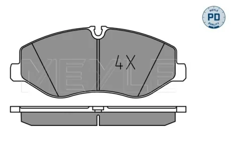 Колодки гальмівні (передні) MB Vito (W447) 14- 025 220 6221/PD MEYLE 025-220-6221-PD