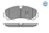 Колодки гальмівні (передні) Nissan X-Trail/Infiniti Q50 13-/Renault Koleos 16- (к-кт)(Akebono) 025 221 1716 MEYLE 025-221-1716 (фото 3)
