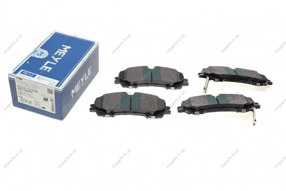 Колодки гальмівні (передні) Nissan X-Trail/Infiniti Q50 13-(к-кт)(Akebono) 025 221 1716/PD MEYLE 025-221-1716-PD (фото 1)