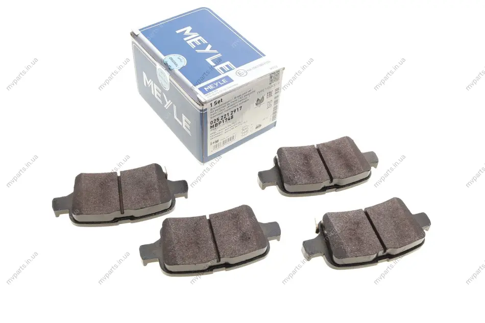 Колодки гальмівні (задні) Chevrolet Cruze 15-/Bolt 16-/Opel Astra K 15- 025 221 2917 MEYLE 025-221-2917 (фото 1)