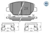 Колодки гальмівні (передні) Opel Insignia 1.5-2.0 CDTi 17- 025 221 3819/PD MEYLE 025-221-3819-PD (фото 2)