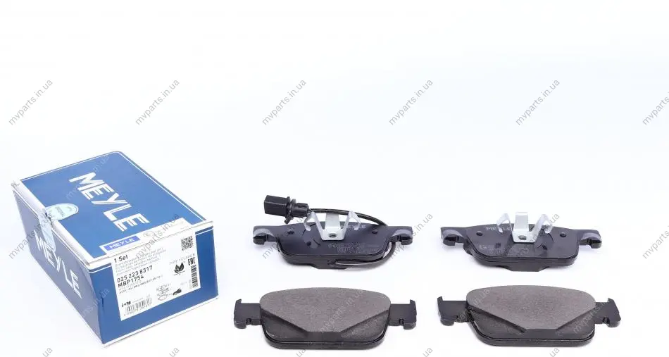 Колодки гальмівні (передні) Audi A4/A5 16- (з датчиком) 025 223 8317 MEYLE 025-223-8317 (фото 1)
