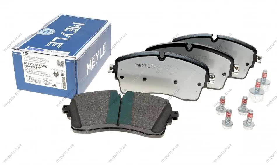 Колодки гальмівні (передні) Land Rover Range Rover 2.0/2.2D 11- 025 224 8517/PD MEYLE 025-224-8517-PD (фото 1)