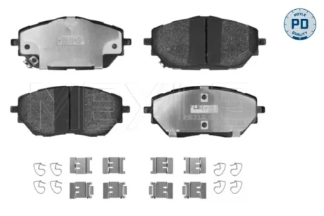 Колодки гальмівні (передні) Toyota C-HR 16- 025 227 8218/PD MEYLE 025-227-8218-PD