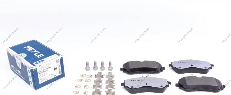 Колодки гальмівні (задні) VW Crafter 16-/Amarok 11-/Man TGE 16- 025 228 0219/PD MEYLE 025-228-0219-PD (фото 1)