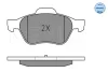 Колодки гальмівні (передні) Renault Laguna II/III 01-15/Megane II 03- (Ate) 025 232 1518 MEYLE 025-232-1518 (фото 3)